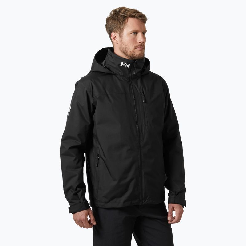 Giacca da vela da uomo Helly Hansen Crew Hooded Midlayer 2 nero