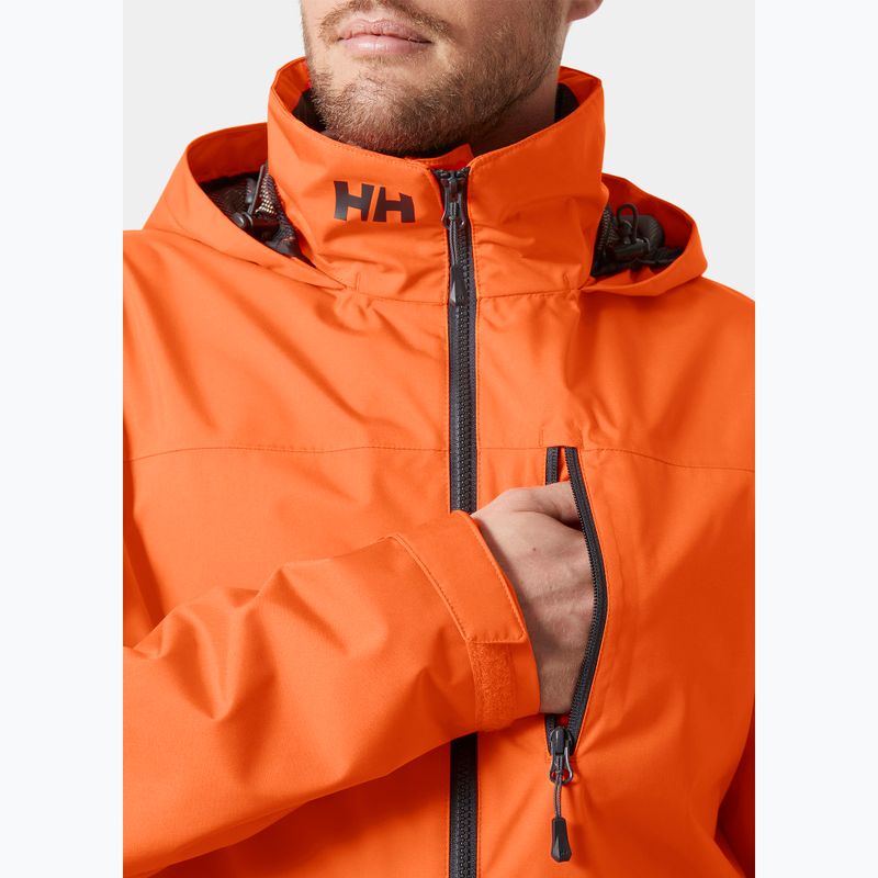 Giacca da vela da uomo Helly Hansen Crew Hooded 2.0 flame 5