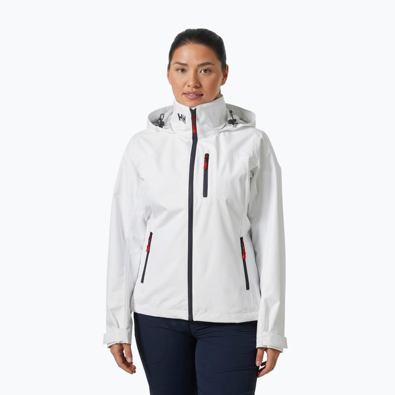 Giacca da vela donna Helly Hansen Crew Hooded 2.0 bianco