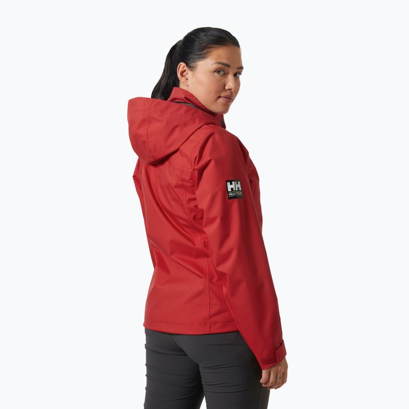 Giacca da vela da donna Helly Hansen Crew Hooded 2.0 rosso 2