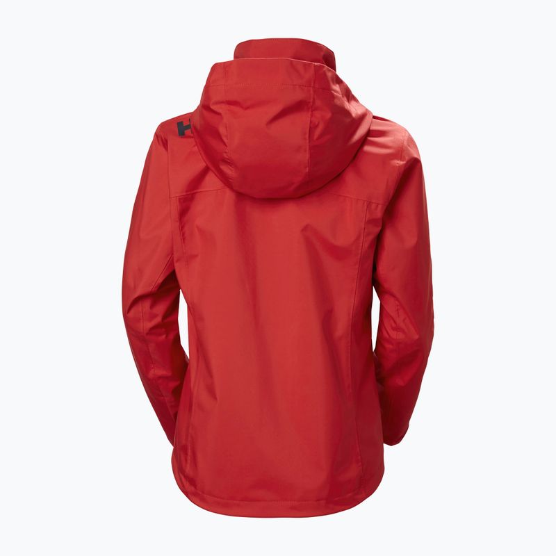 Giacca da vela da donna Helly Hansen Crew Hooded 2.0 rosso 7