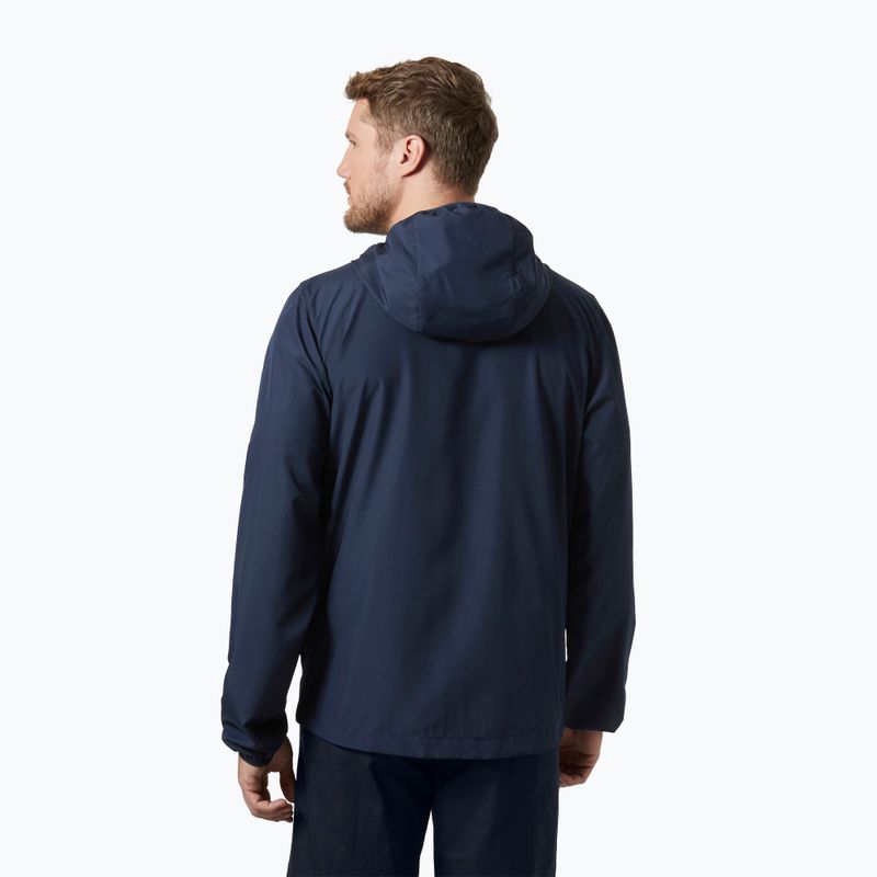 Giacca da vela da uomo Helly Hansen Salt Striped Windbreaker navy 2