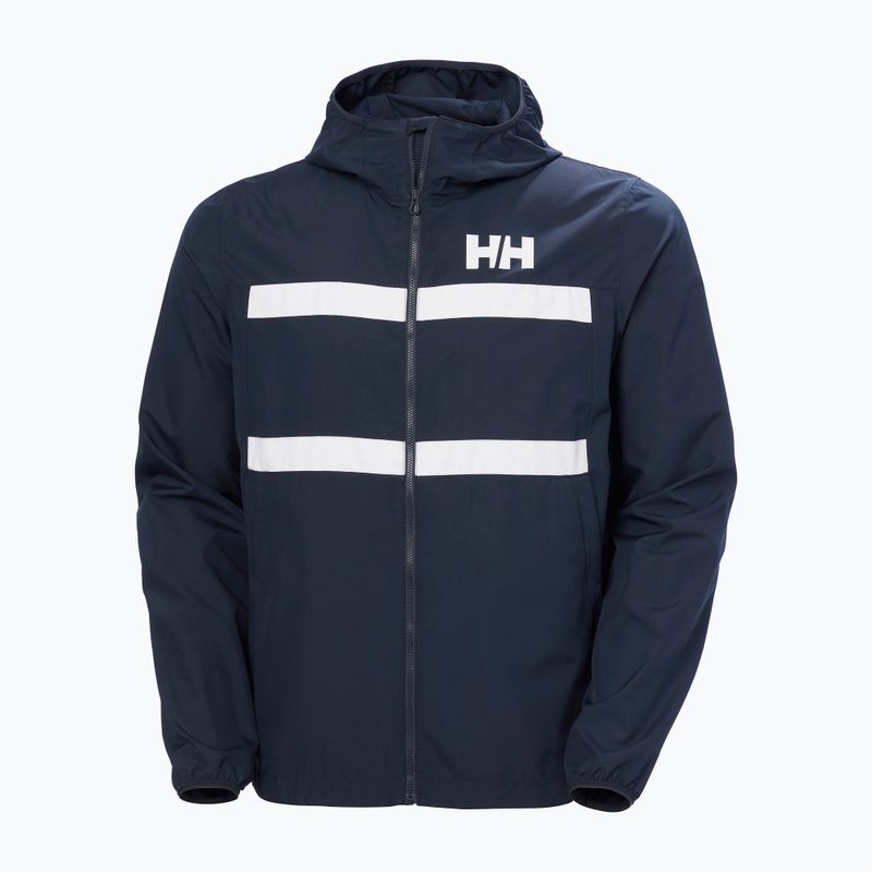 Giacca da vela da uomo Helly Hansen Salt Striped Windbreaker navy 5