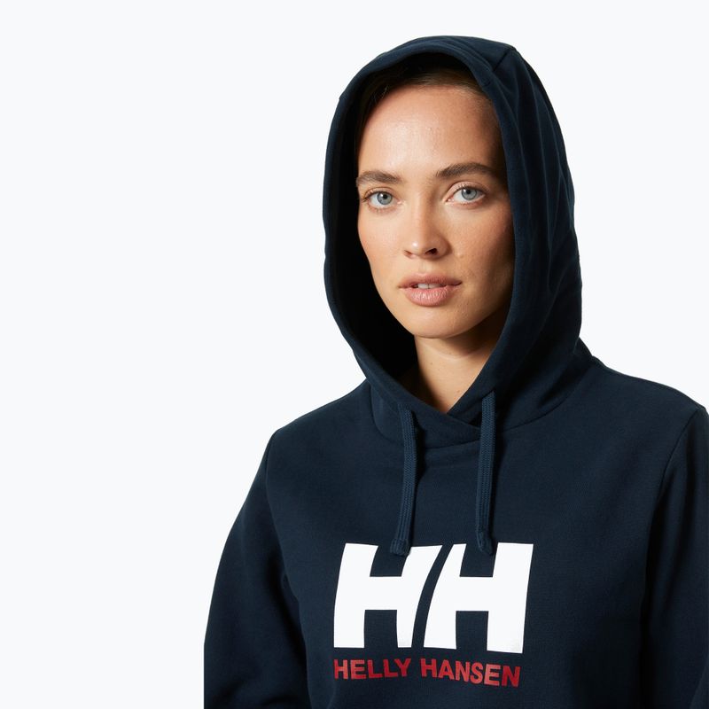 Felpa con cappuccio Helly Hansen HH Logo 2.0 navy da donna 3