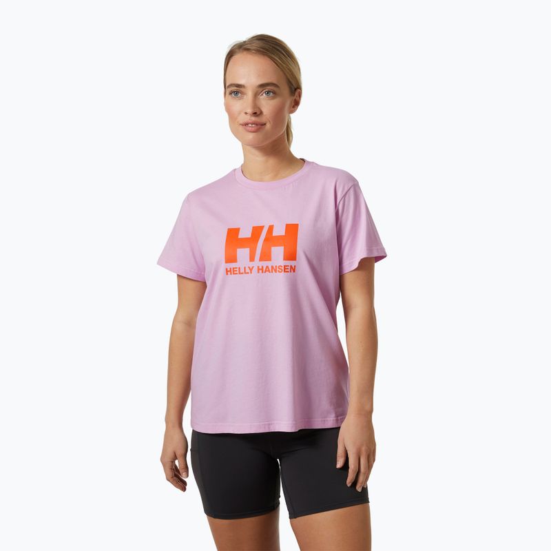 T-shirt Helly Hansen donna Logo 2.0 fiori di ciliegio