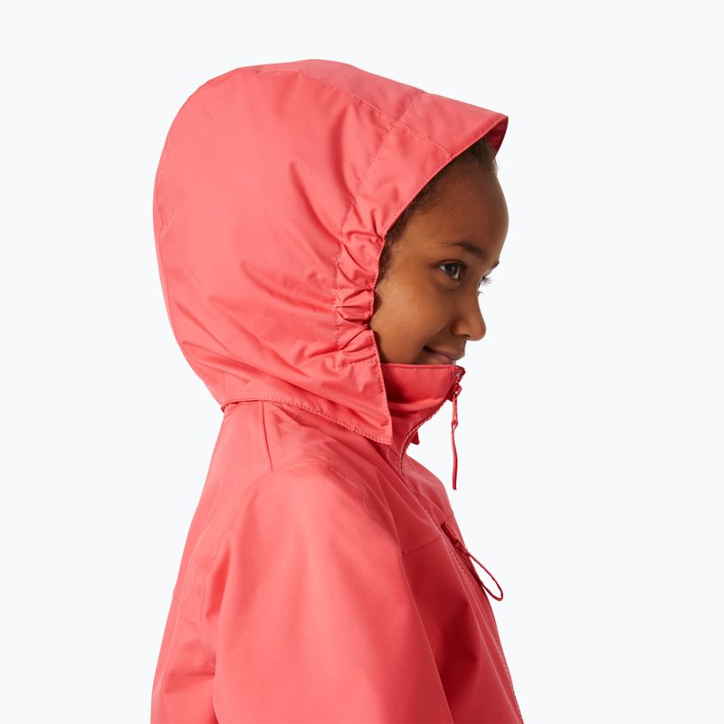 Giacca da vela per bambini Helly Hansen Crew Hooded JR rosa tramonto 3