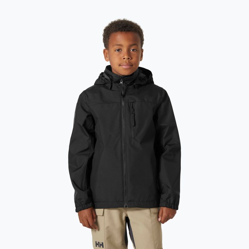 Giacca da vela per bambini Helly Hansen Crew Hooded JR nero 2