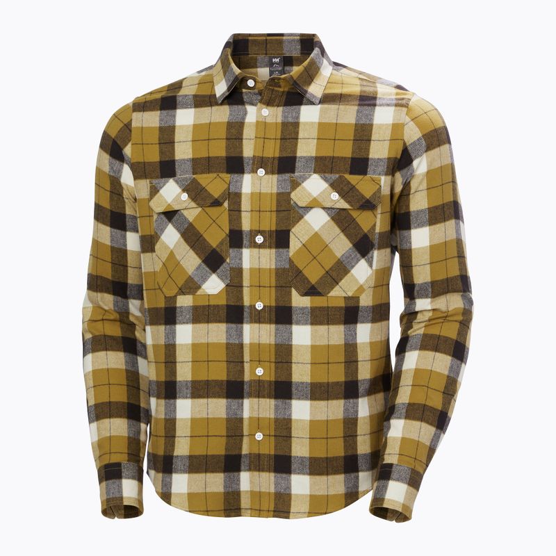 Helly Hansen Uomo Lokka Organic Flannel camicia a quadri a righe box lynx