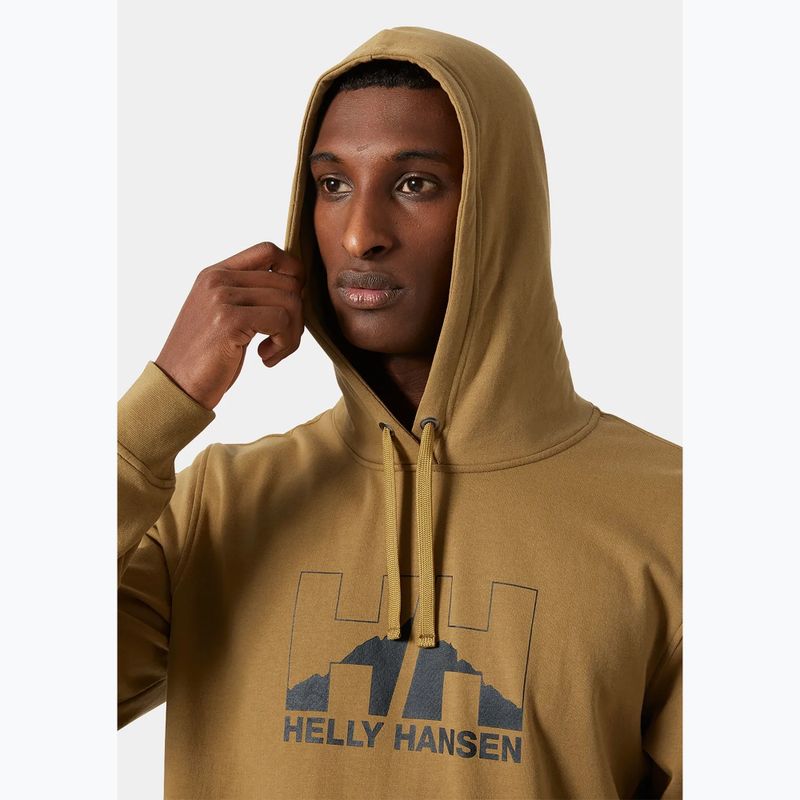 Felpa con cappuccio Helly Hansen Nord Graphic da uomo lynx 3