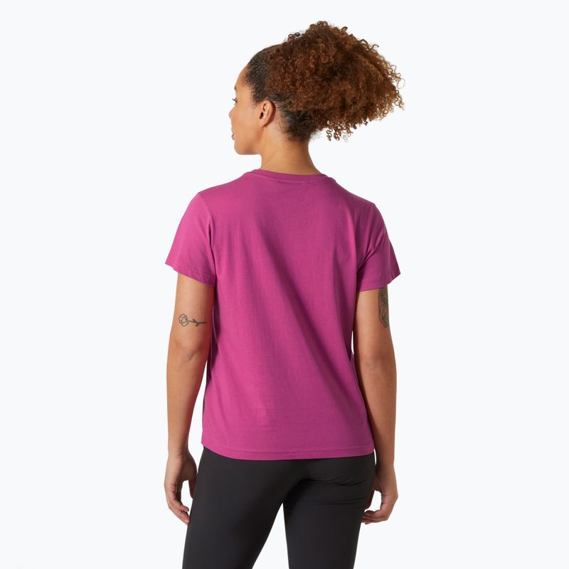 Maglietta Helly Hansen donna Logo 2.0 magenta 2.0 2