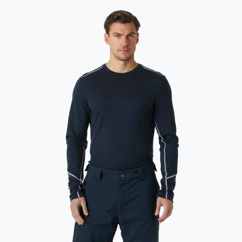 Helly Hansen Lifa Merino Midweight Crew navy/600 Thermal Longsleeve da uomo