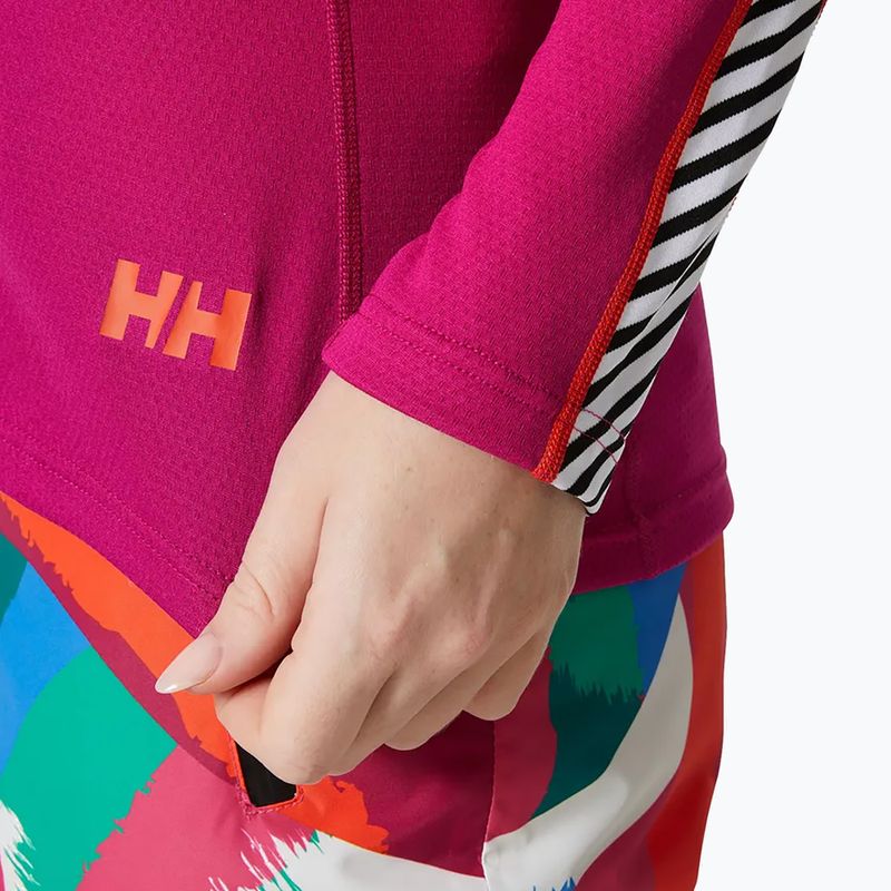 Maglia termica da donna Helly Hansen Lifa Active Stripe Crew magenta 2.0 3