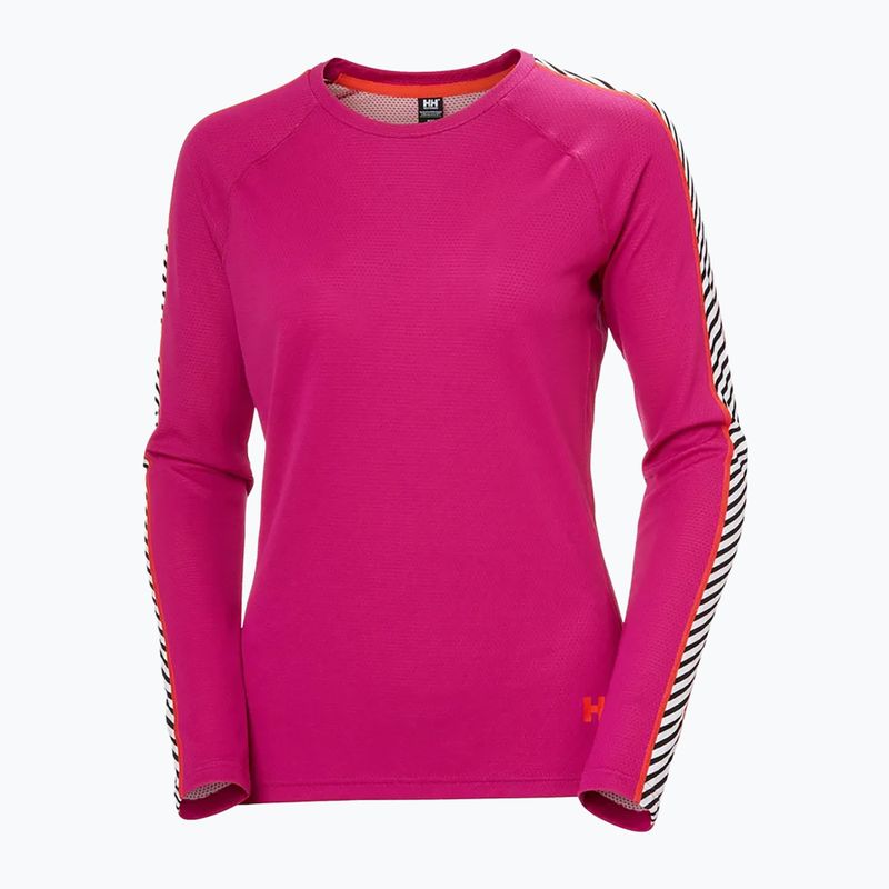 Maglia termica da donna Helly Hansen Lifa Active Stripe Crew magenta 2.0 4