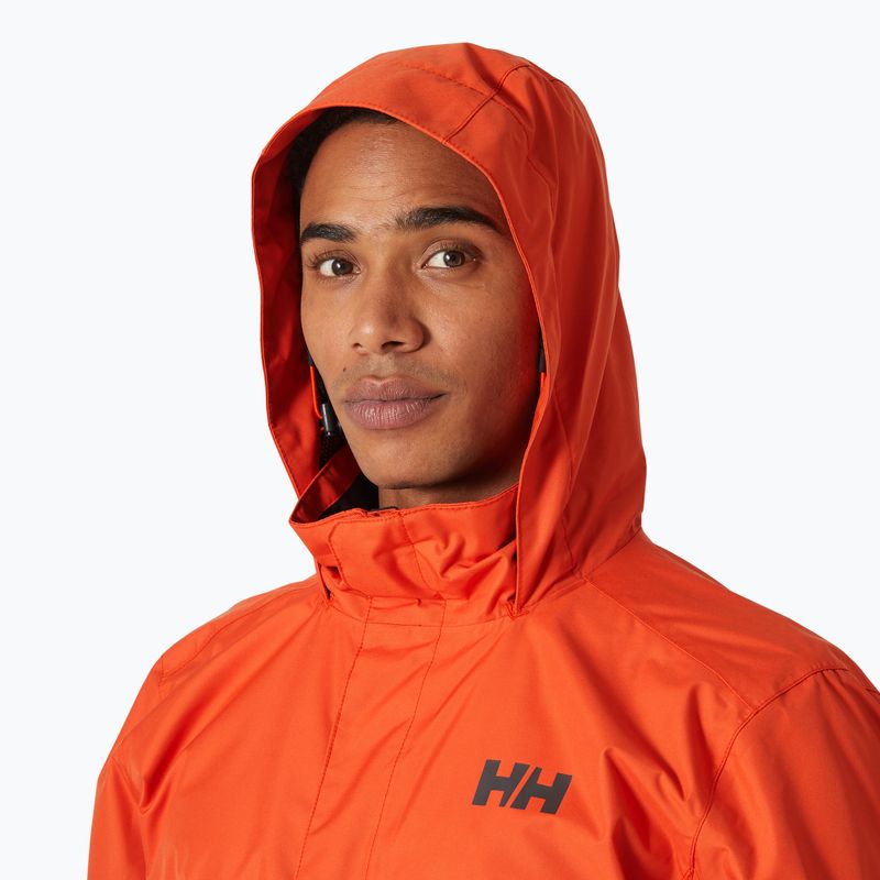 Giacca da pioggia Helly Hansen Dubliner patrol arancione da uomo 3