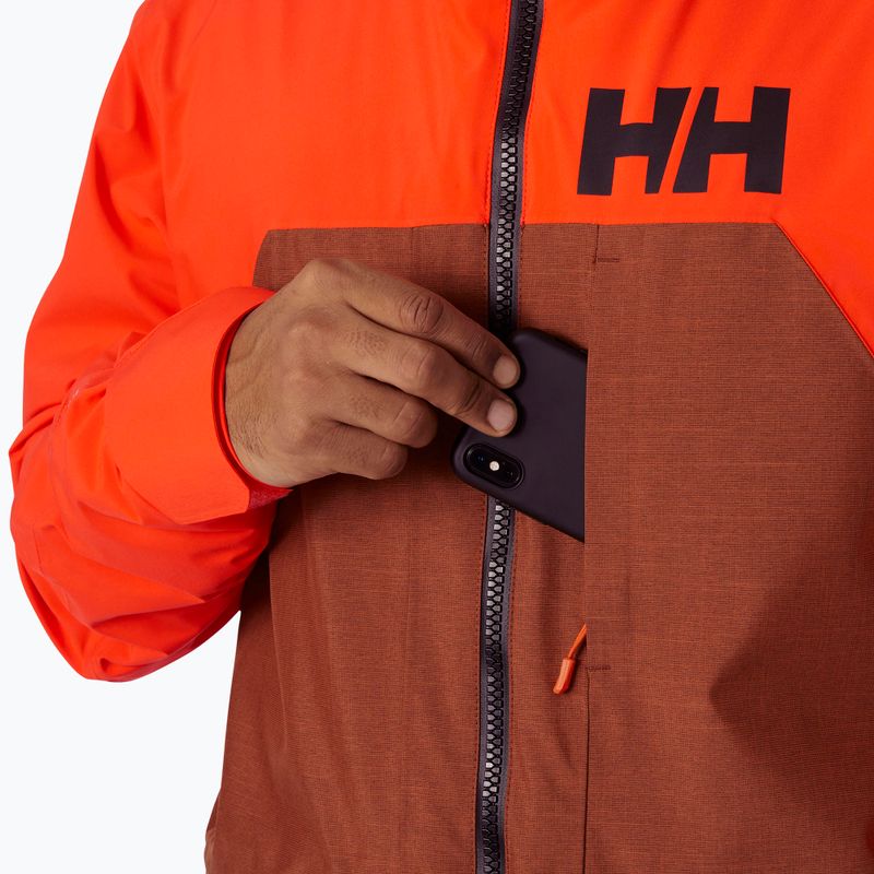 Giacca da sci Helly Hansen Straightline Lifaloft 2.0 iron oxide da uomo 4