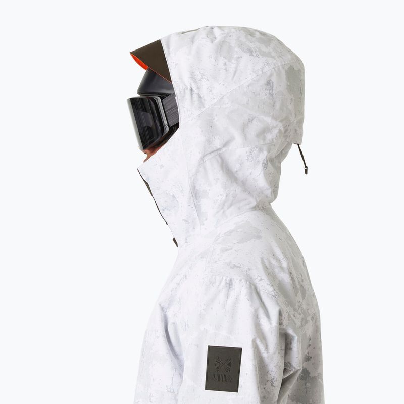 Giacca da sci da uomo Helly Hansen Ullr D Insulated Anorak grigio nebbia neve camo aop 3