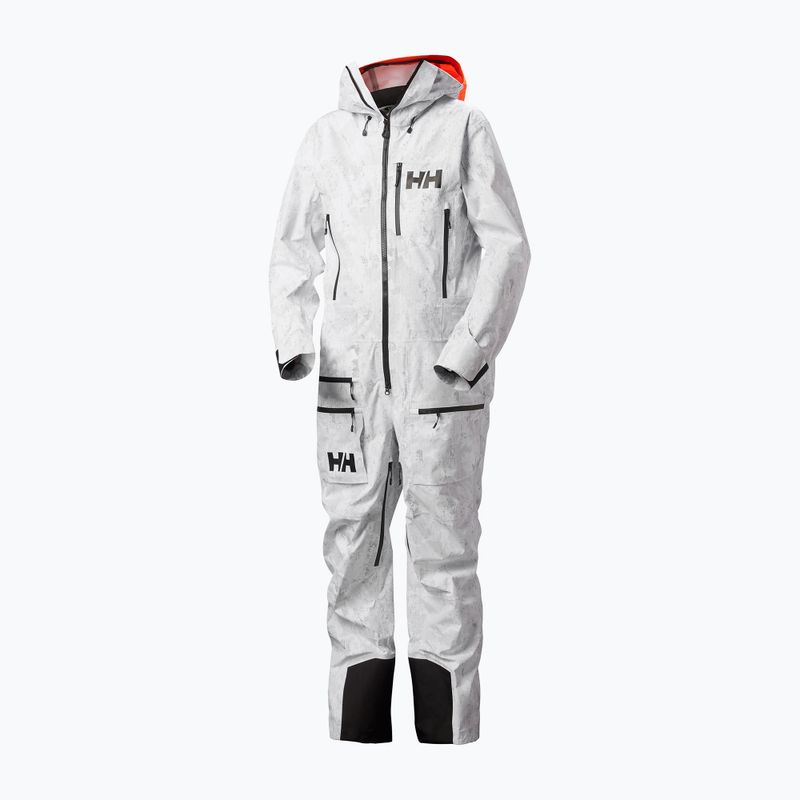 Helly Hansen tuta da sci da uomo Chugach Infinity stampata grigio nebbia neve camo aop 10