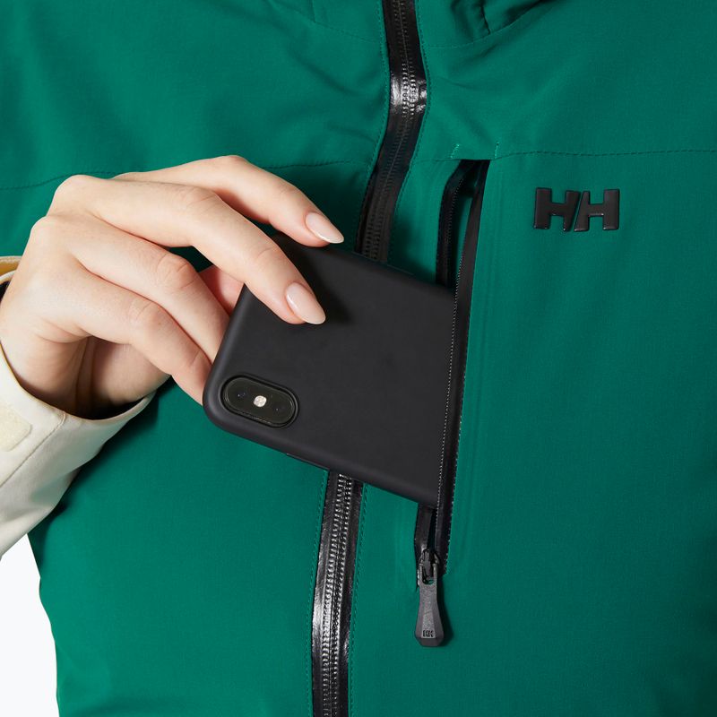 Giacca da sci donna Helly Hansen Alphelia smeraldo neve 3
