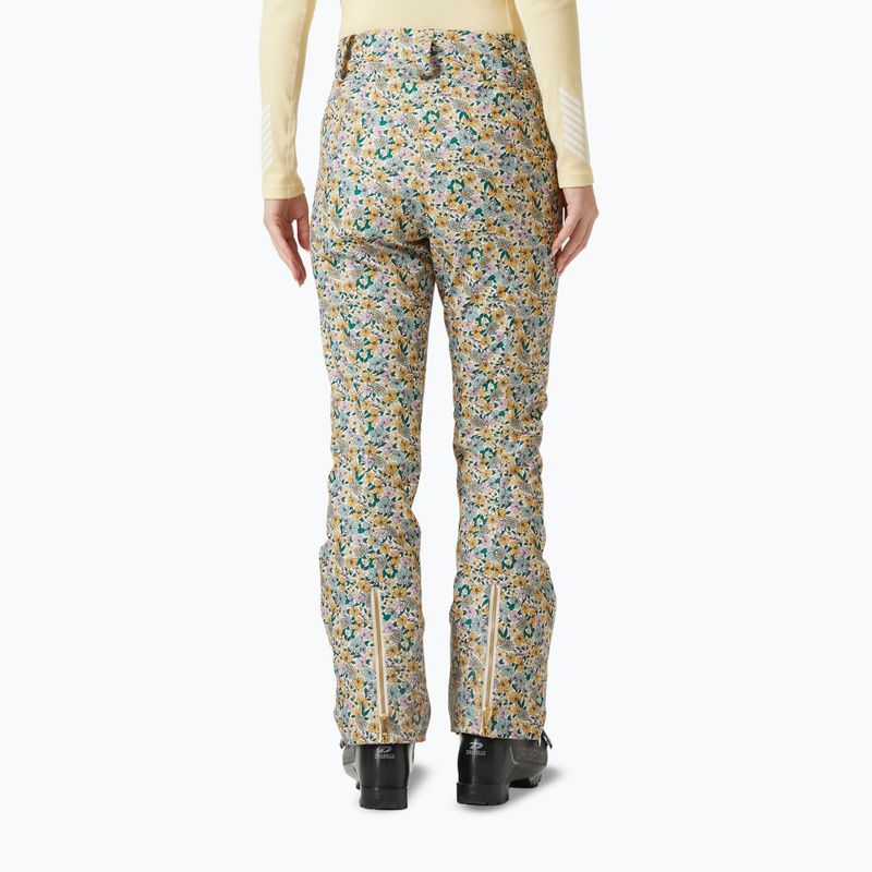 Pantaloni da sci da donna Helly Hansen St. Moritz Insulated 2.0 sand floral aop 2