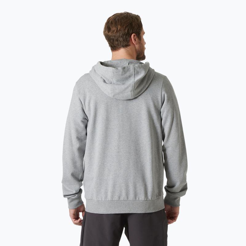 Felpa Helly Hansen HH Logo Uomo con cappuccio e zip intera 2.0 grigio/melange 2