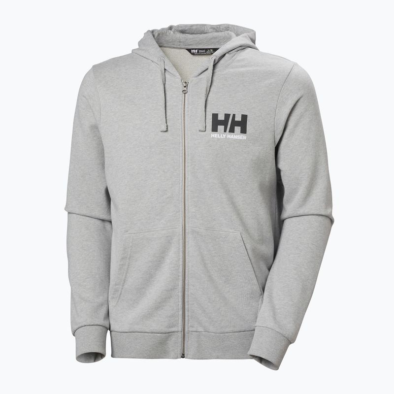 Felpa Helly Hansen HH Logo Uomo con cappuccio e zip intera 2.0 grigio/melange 5