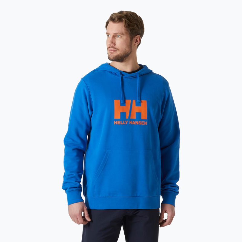 Felpa da uomo Helly Hansen HH Logo Hoodie 2.0 cobalto 2.0