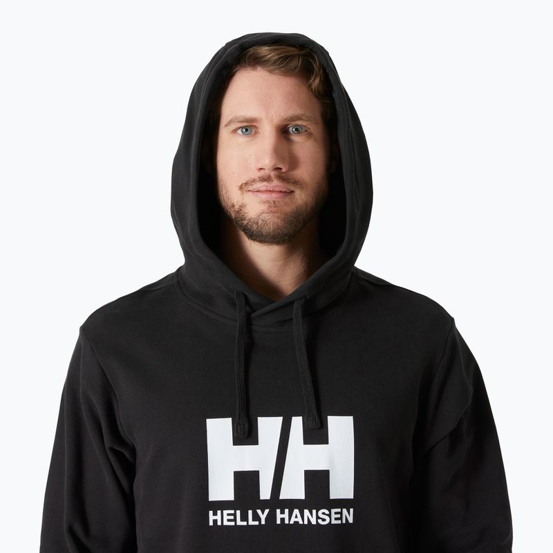 Felpa con cappuccio Helly Hansen HH Logo 2.0 nera da uomo 3