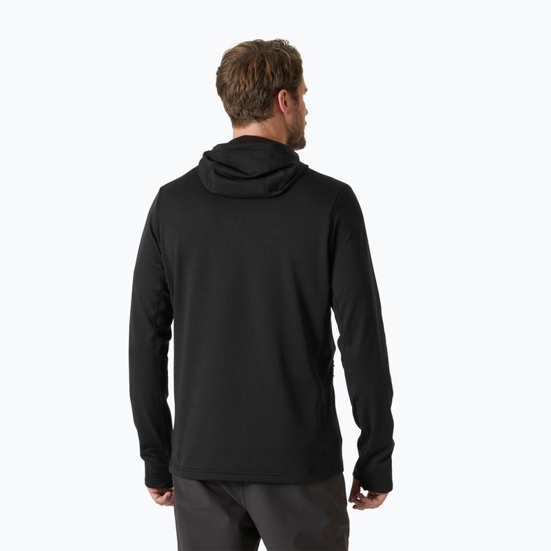Pile con cappuccio Helly Hansen Versalite da uomo nero 2