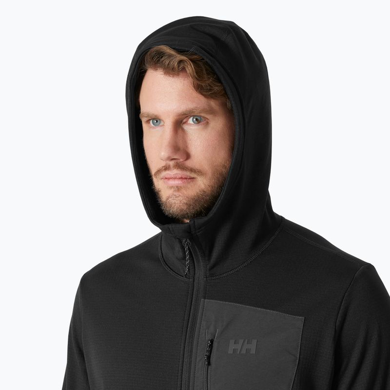 Pile con cappuccio Helly Hansen Versalite da uomo nero 3