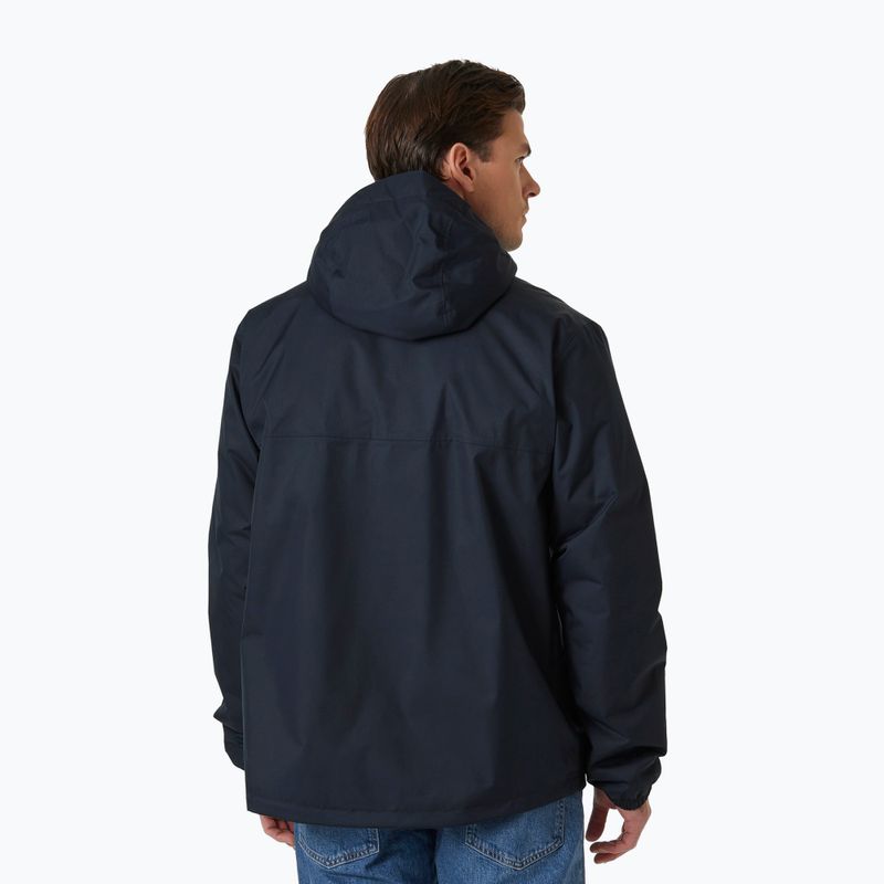 Giacca antipioggia da uomo Helly Hansen Vancouver foderata in pile navy 2