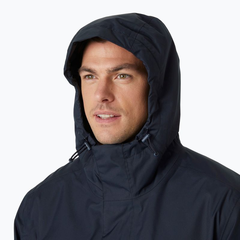 Giacca antipioggia da uomo Helly Hansen Vancouver foderata in pile navy 3