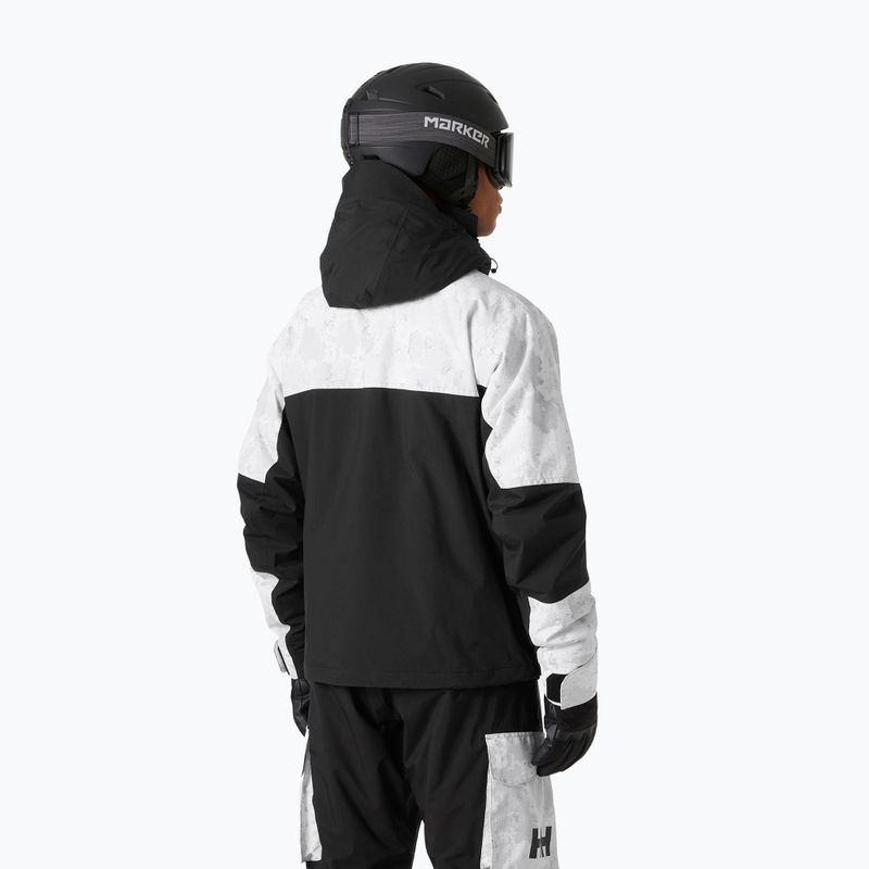 Giacca da sci da uomo Helly Hansen Ullr D Heritage Short grey fog snow camo aop 2