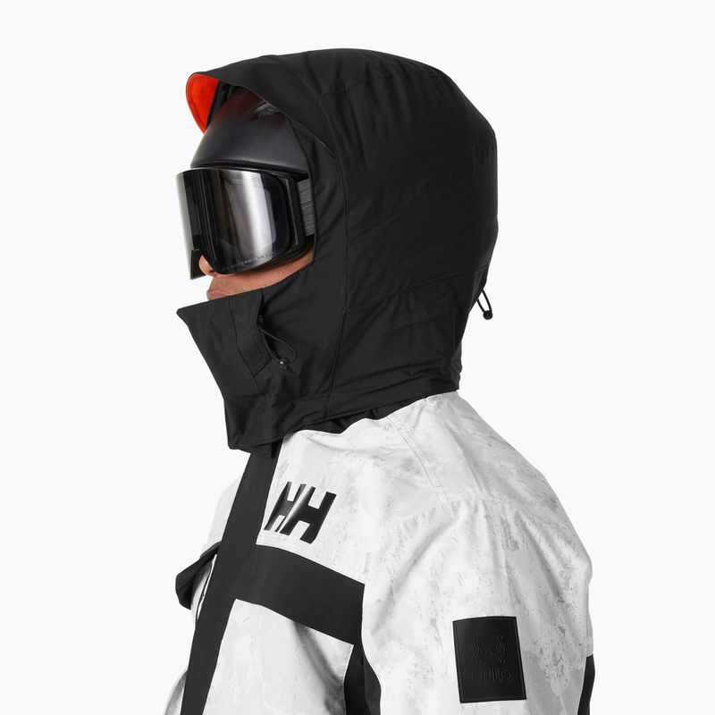 Giacca da sci da uomo Helly Hansen Ullr D Heritage Short grey fog snow camo aop 3