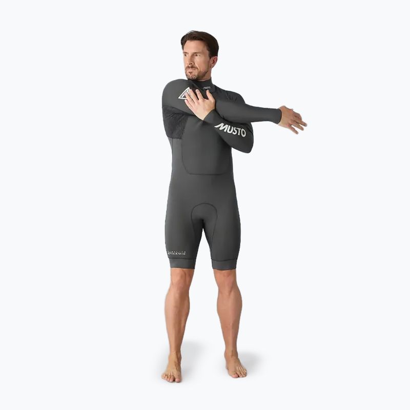 Muta da uomo per il nuoto Musto Flexlite Dynamic 3/2 mm Shorty dark grey 6