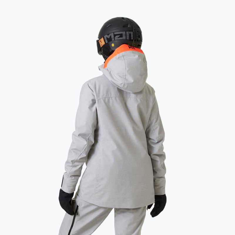 Giacca da sci da donna Helly Hansen Powderqueen 3.0 grigio/melange 2