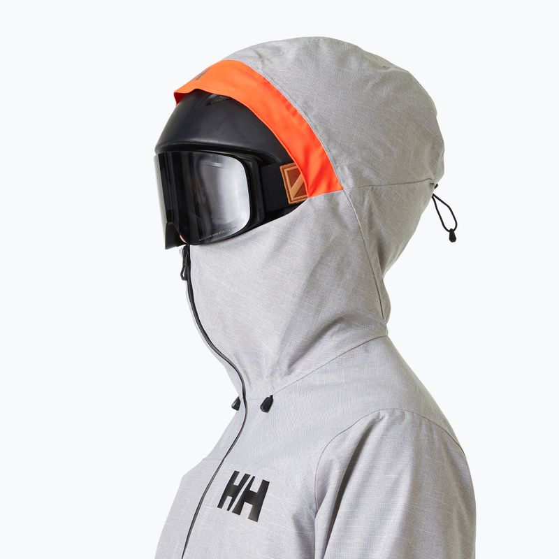 Giacca da sci da donna Helly Hansen Powderqueen 3.0 grigio/melange 3