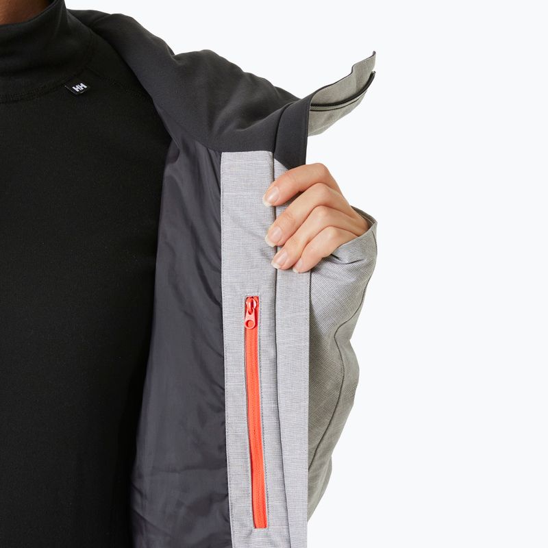 Giacca da sci da donna Helly Hansen Powderqueen 3.0 grigio/melange 7