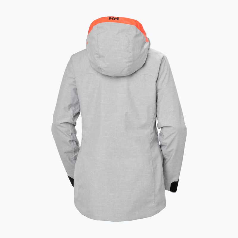 Giacca da sci da donna Helly Hansen Powderqueen 3.0 grigio/melange 10