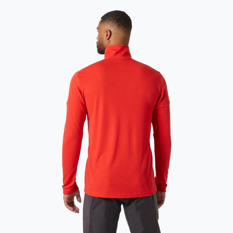 Felpa da uomo Helly Hansen Hp 1/2 Zip Pullover 2.0 alert rosso 2