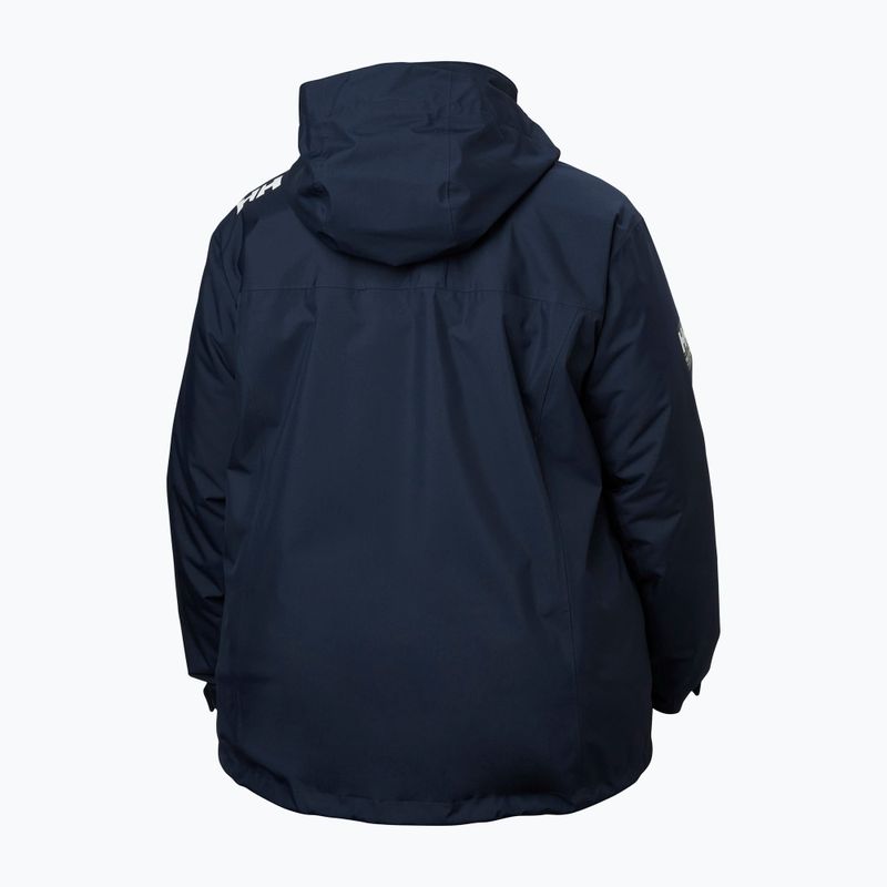 Giacca da vela da donna Helly Hansen Crew Hooded Midlayer Plus 2.0 navy 10