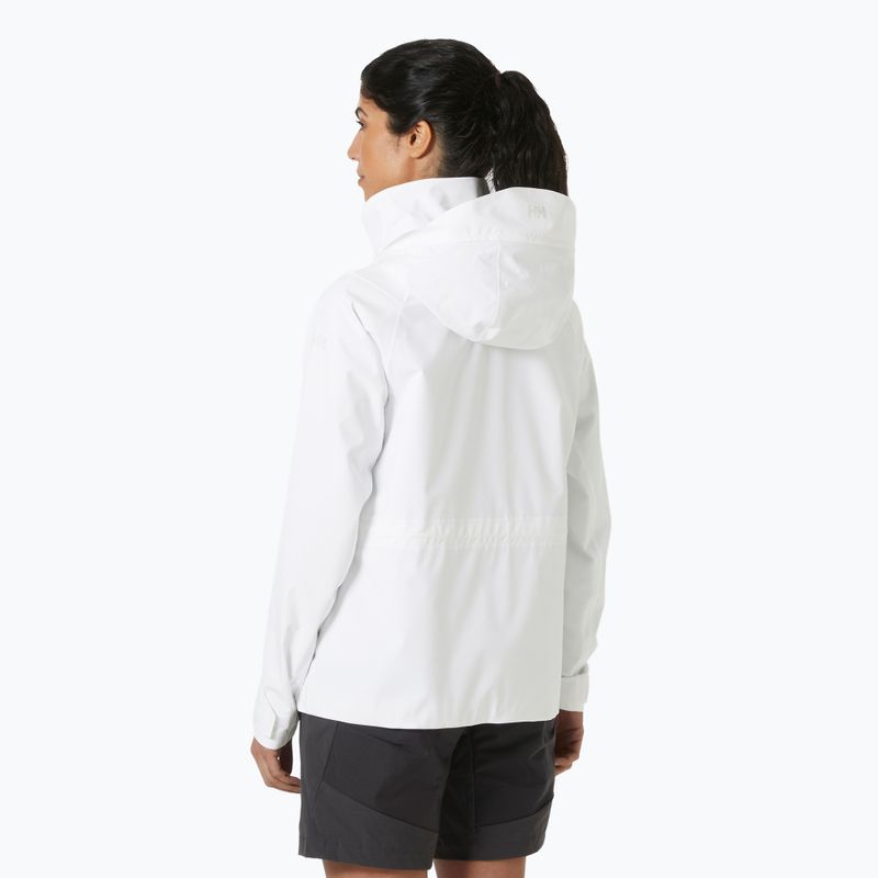 Giacca da vela donna Helly Hansen Hp Racing con cappuccio bianco 2