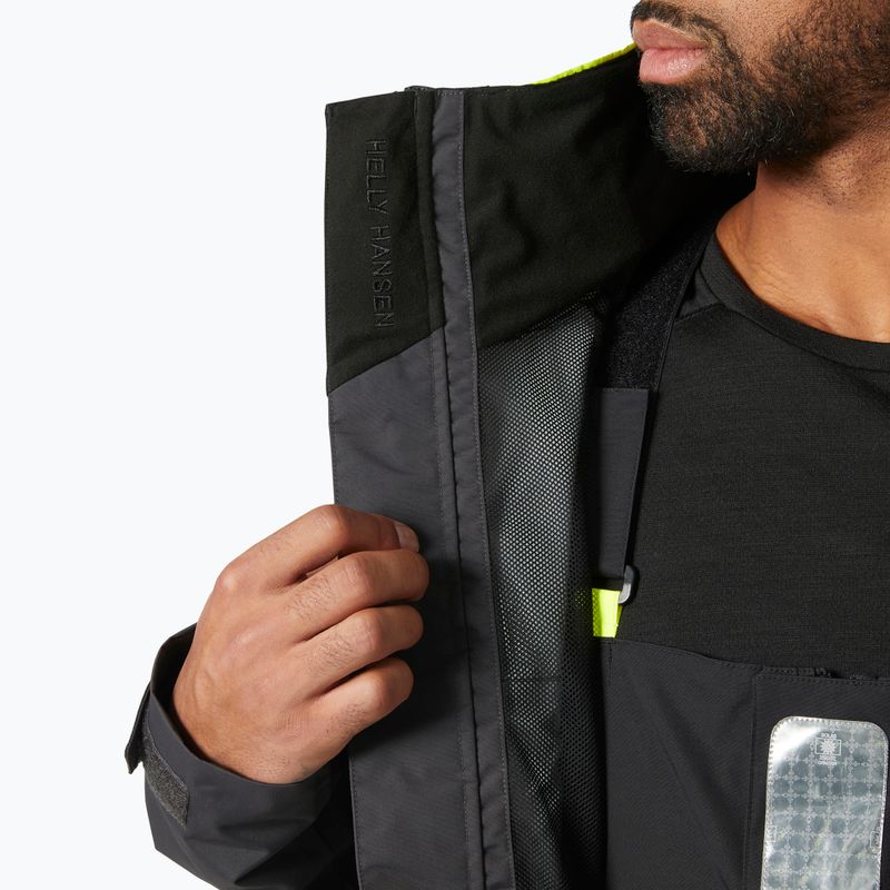 Helly Hansen Pier 4.0 giacca da pioggia da uomo ebano 9