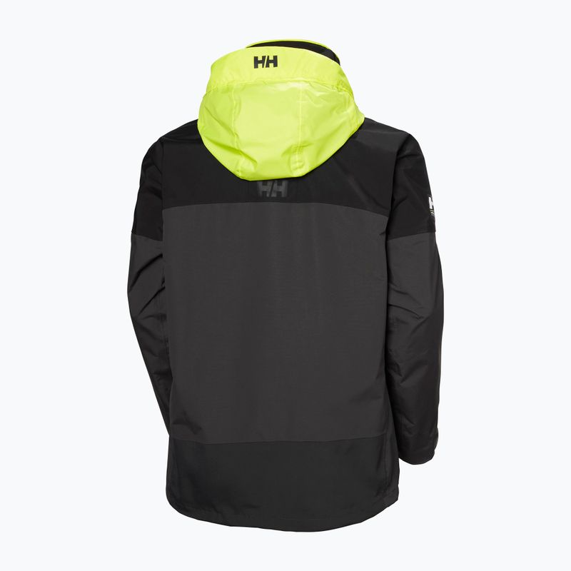 Helly Hansen Pier 4.0 giacca da pioggia da uomo ebano 11