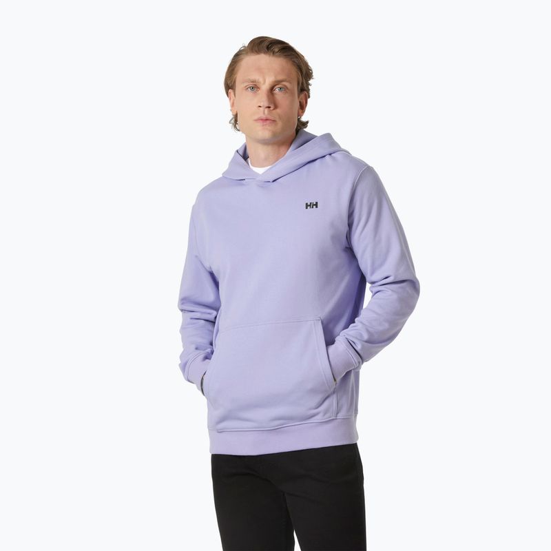 Felpa con cappuccio Helly Hansen Core Graphic da uomo, color lavanda brillante
