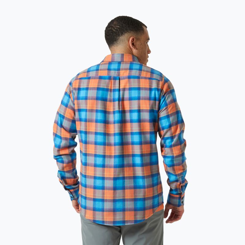 Helly Hansen Uomo Lokka Camicia a quadri in flanella organica bonfire fjell 2