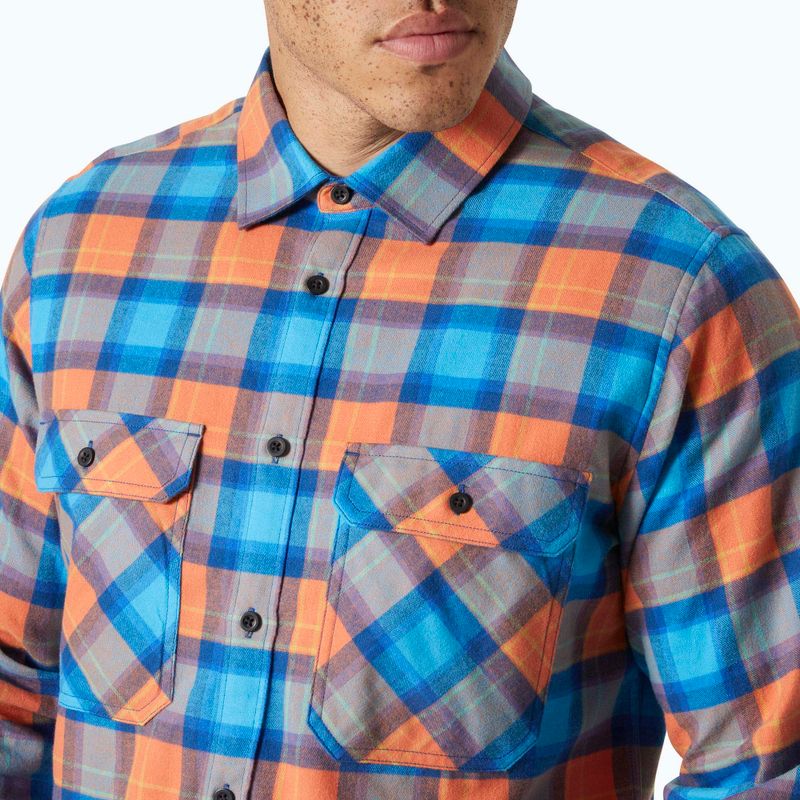 Helly Hansen Uomo Lokka Camicia a quadri in flanella organica bonfire fjell 3