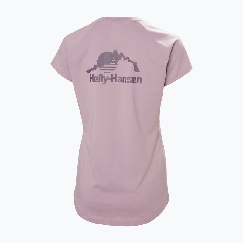 Maglietta Helly Hansen Nord Graphic Drop viola argilla donna 5