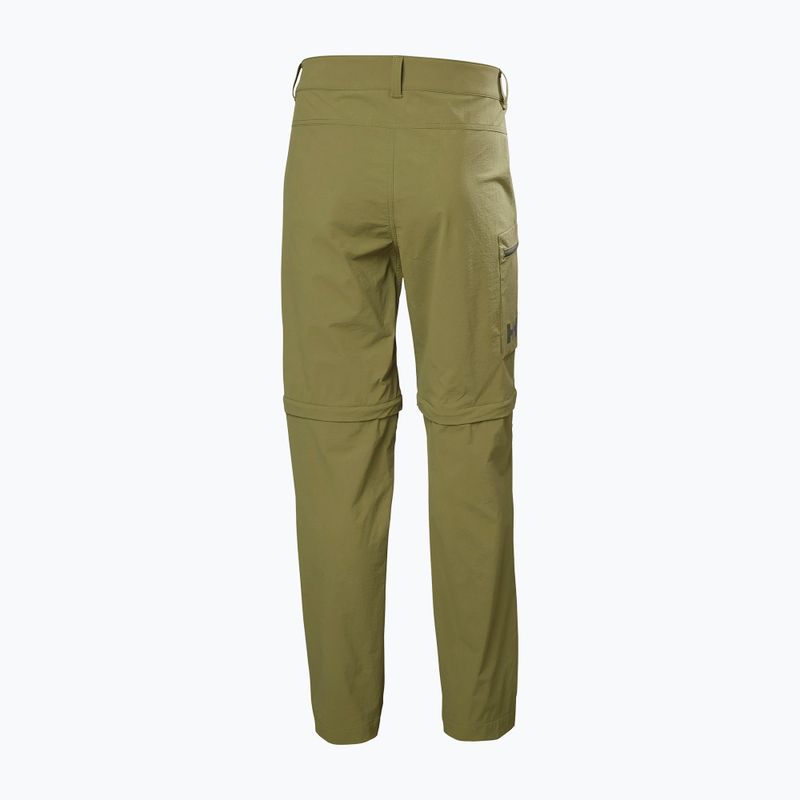 Pantaloni softshell Helly Hansen da uomo Brono Softshell Zip Off terrain verde 6