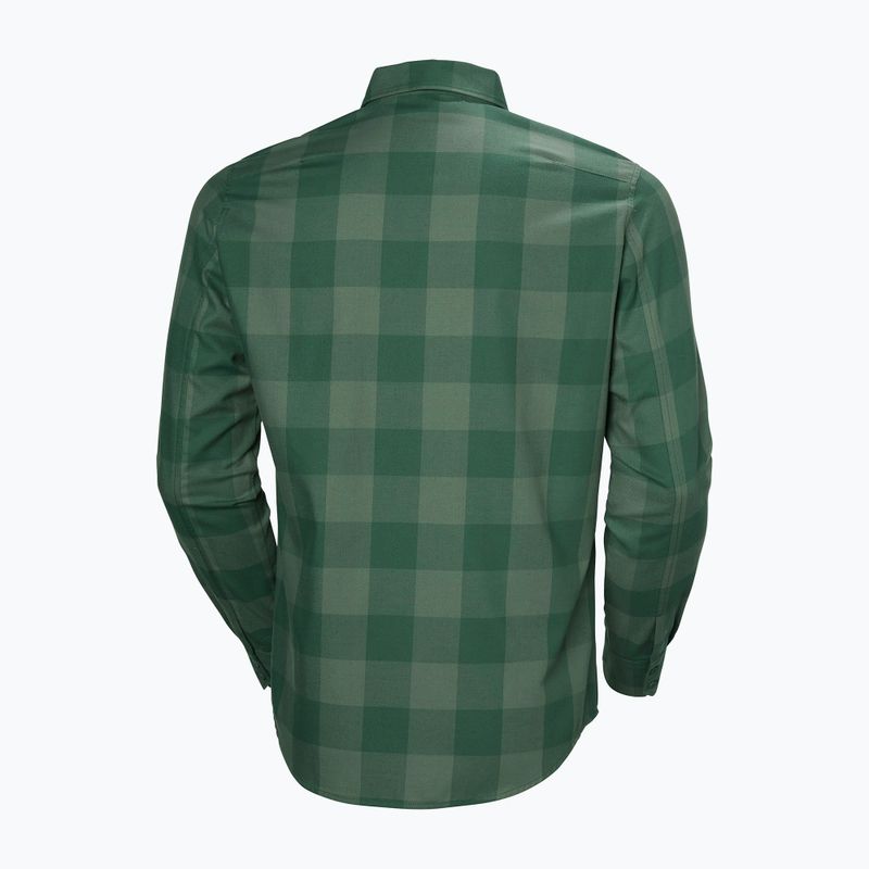 Camicia Helly Hansen Aker Flannel LS da uomo a quadri di bufalo verde giungla 6
