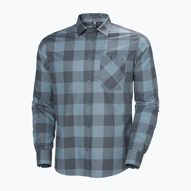 Camicia Helly Hansen Aker Flannel LS da uomo a quadri di bufalo verde giungla 5